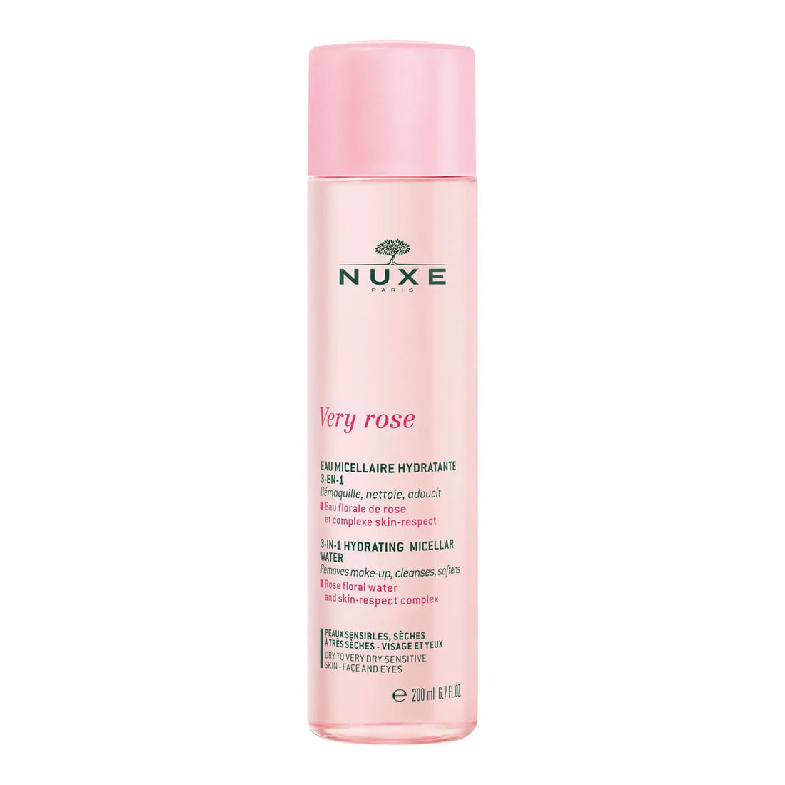 Nuxe Rose 3-in-1 Hydrating Micellar Water 200ml