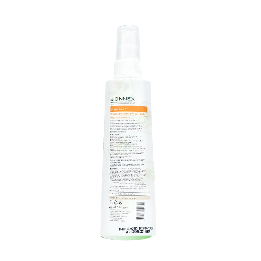 Bionnex Preventiva Sunscreen SPF 50+ Spray - 200ml