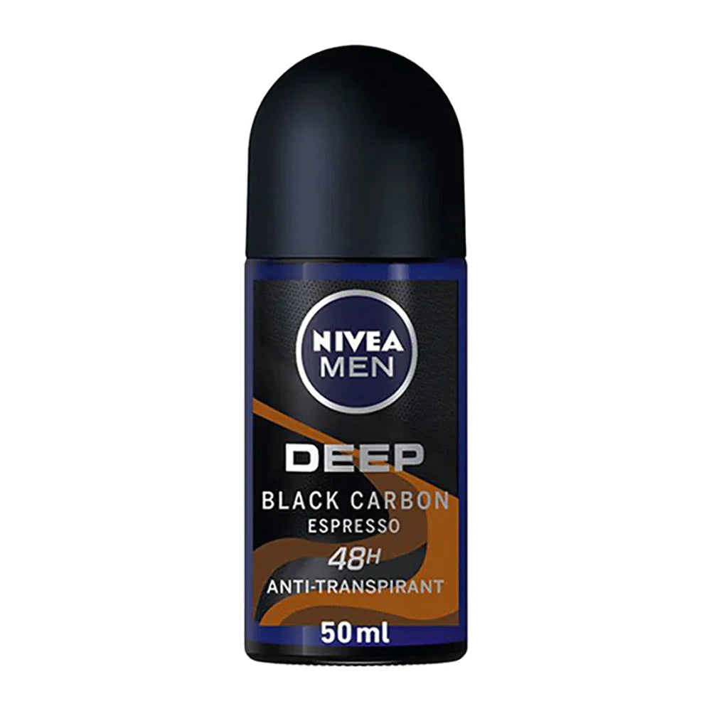 Nivea Men Deep Black Carbon Espresso 48H Roll On - 50ml