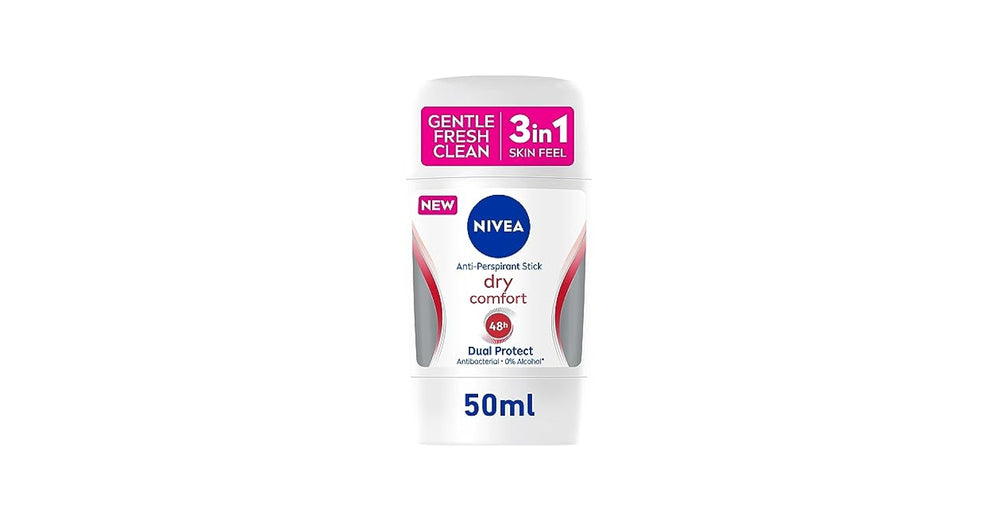 Nivea Dry Comfort 3 In 1 48H Dual Protect Antiperspirant Stick – 50ml