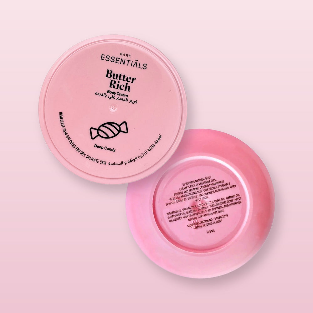 Essentials - Butter Rich Body Cream - Deep Candy - 125 ML