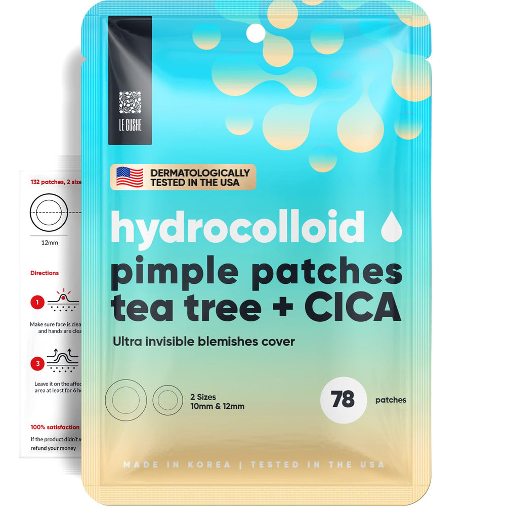 Le Gushe Hydrocolloid Acne Tea Tree and Cica Pimple Patch - 78 Patches