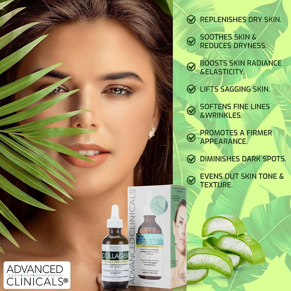 Advanced Clinicals Collagen Serum - 52ml