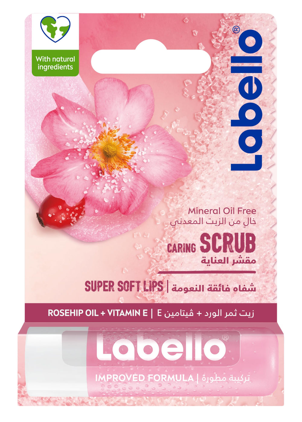 Labello Caring Scrub With Rosehip Oil + Vitamin E