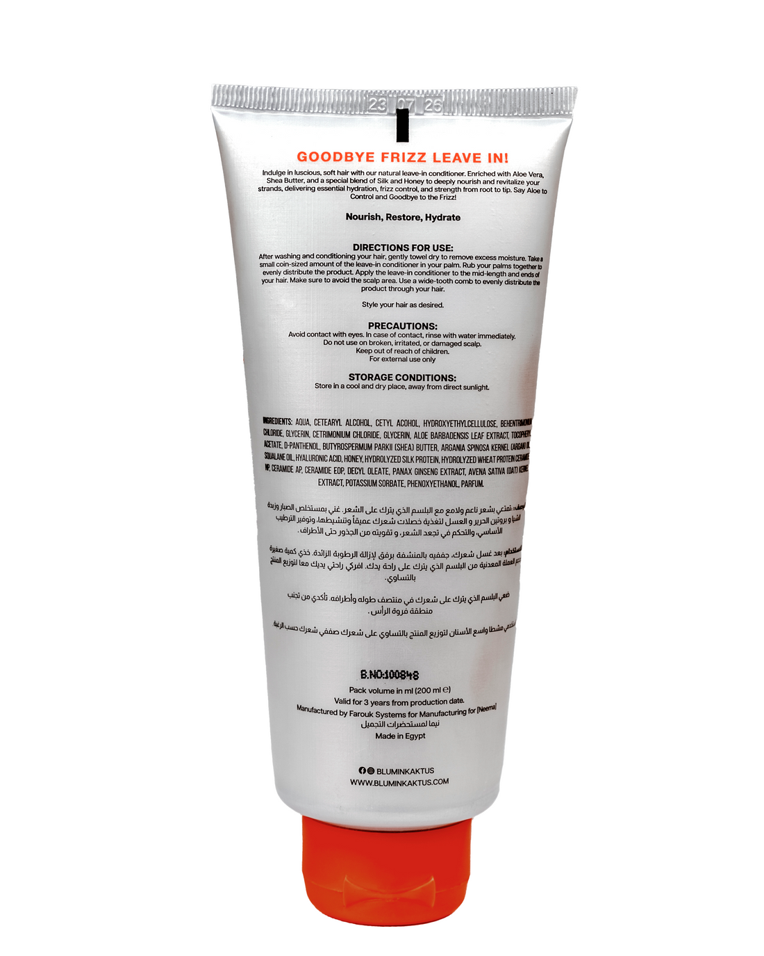 Blumin Kaktus Aloe Control, Goodbye Frizz! Leave-in Conditioner 200ml