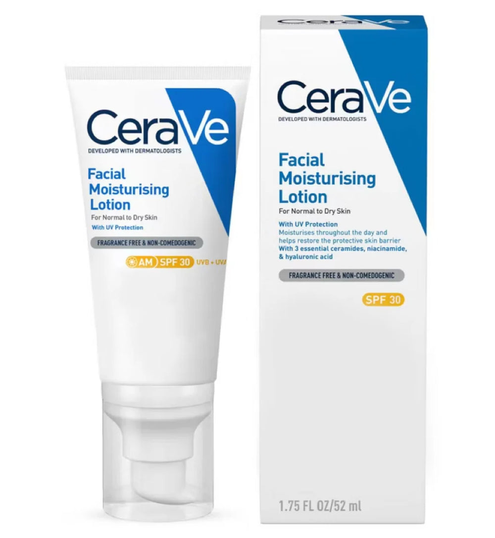 Cerave Facial Am SPF 30 Moisturizing Lotion For Normal to Dry Skin - 52ml