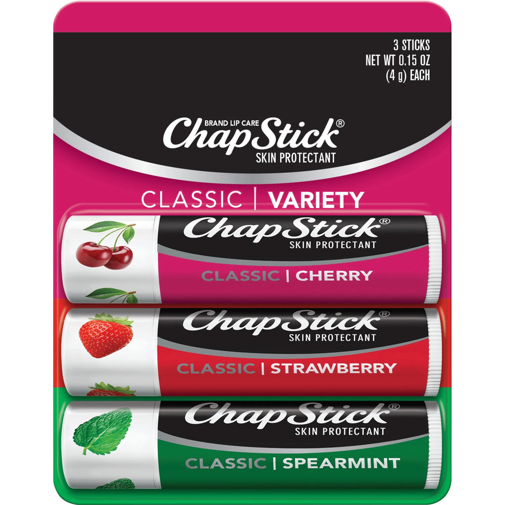ChapStick Classic Cherry & Strawberry & Spearmint Lip Balm - 4gm