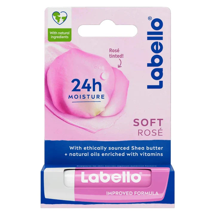 Labello Soft Rose Lip Balm - 4.8gm