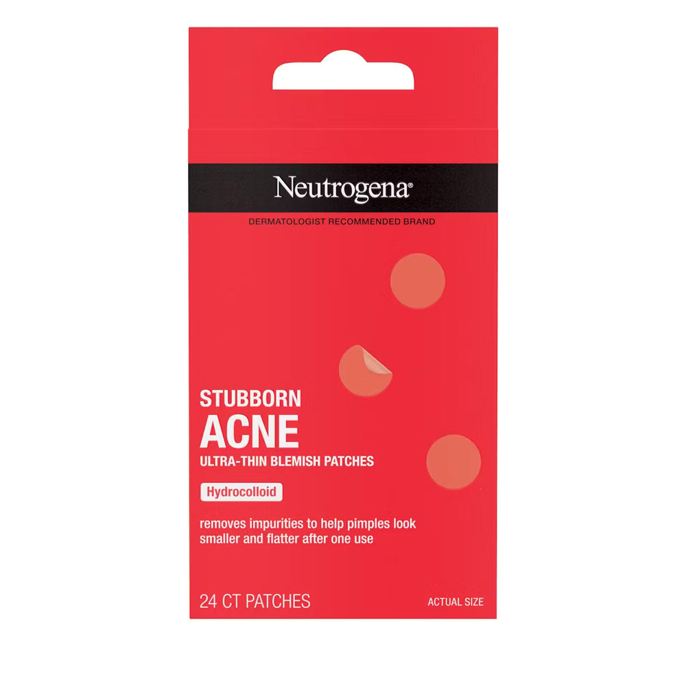 Neutrogena Stubborn Acne Ultra Thin Blemish Patches - 24 Patches - 100g