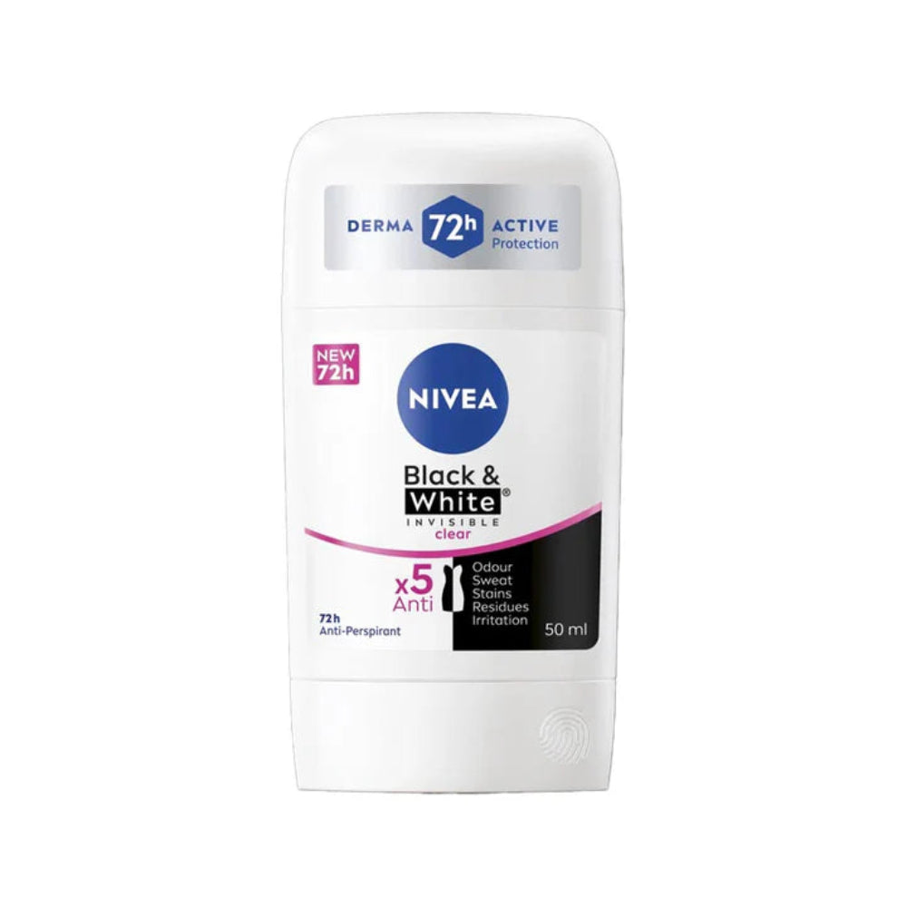Nivea Women Black & White Invisible Original 48H Anti-Perspirant Stick - 50ml