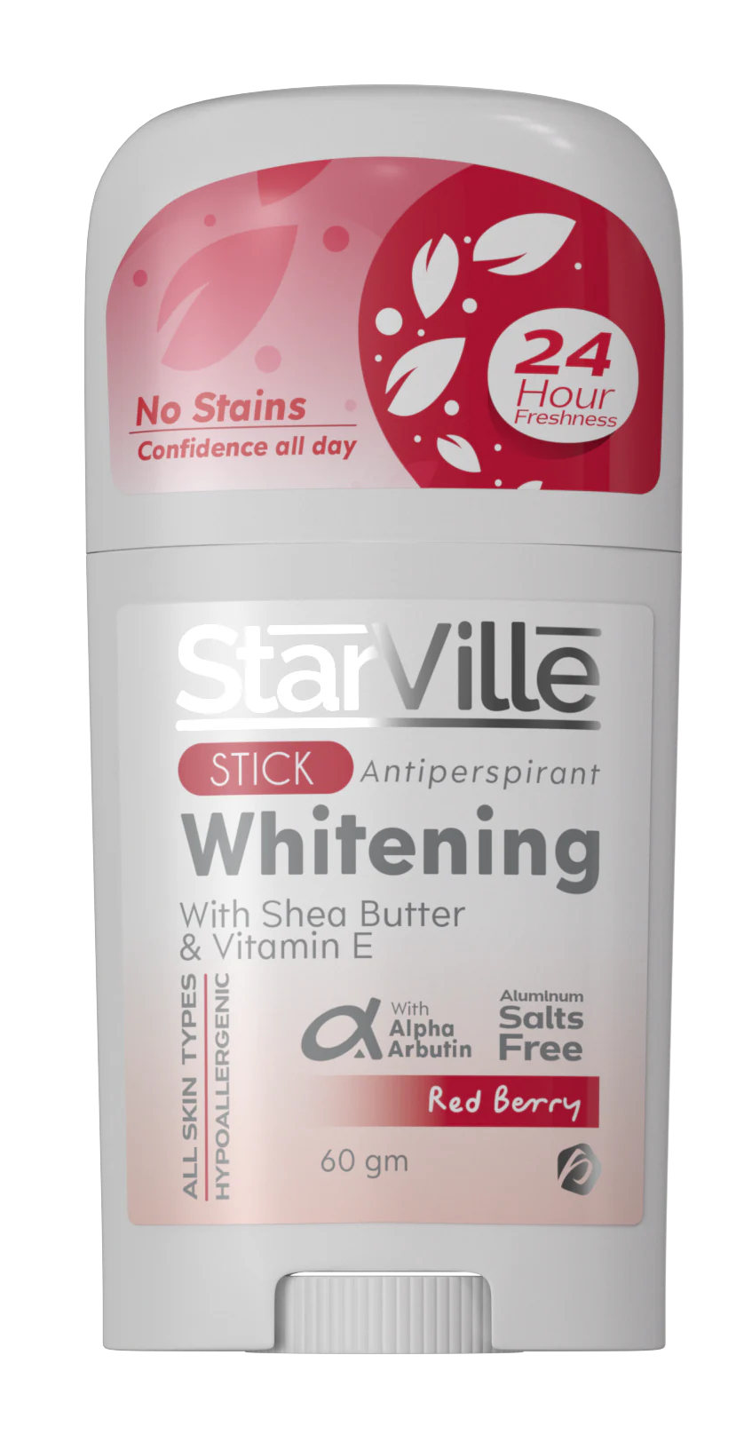 Starville Red Berry Whitening Anti Perspirant Stick - 60gm