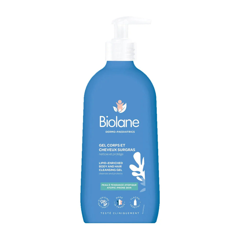 Biolane Baby Body & Hair Cleansing Gel For Prone Skin - 350ml