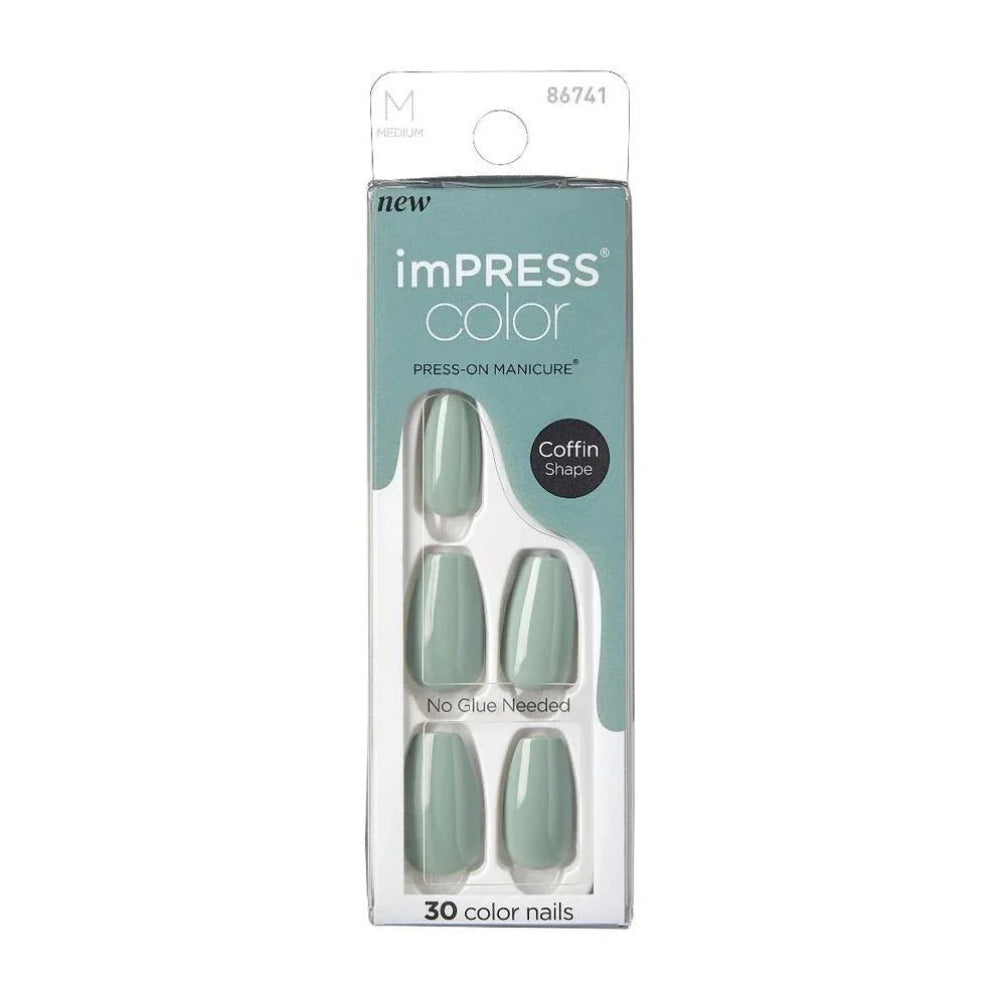 Kiss Impress Color 508 Going Green Nails – 86741