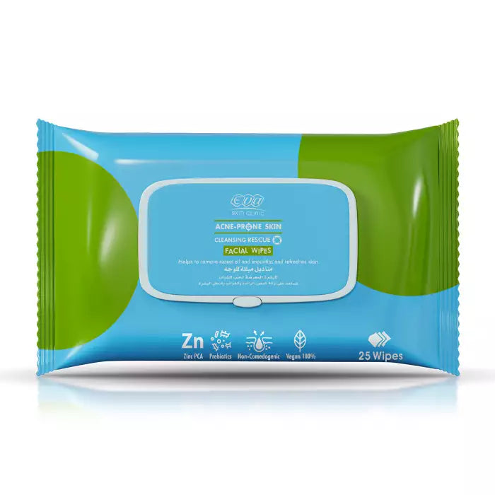 Eva Acne-Prone Skin Facial Wipes – 25 pcs - 100g