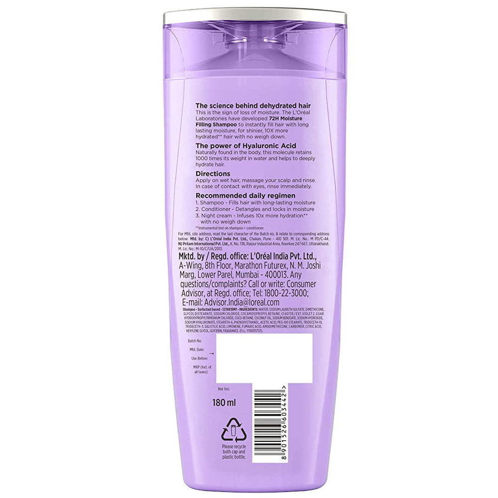 L’Oréal Paris Elvive Hyaluron Moisture Filling Shampoo - Dehydrated Hair