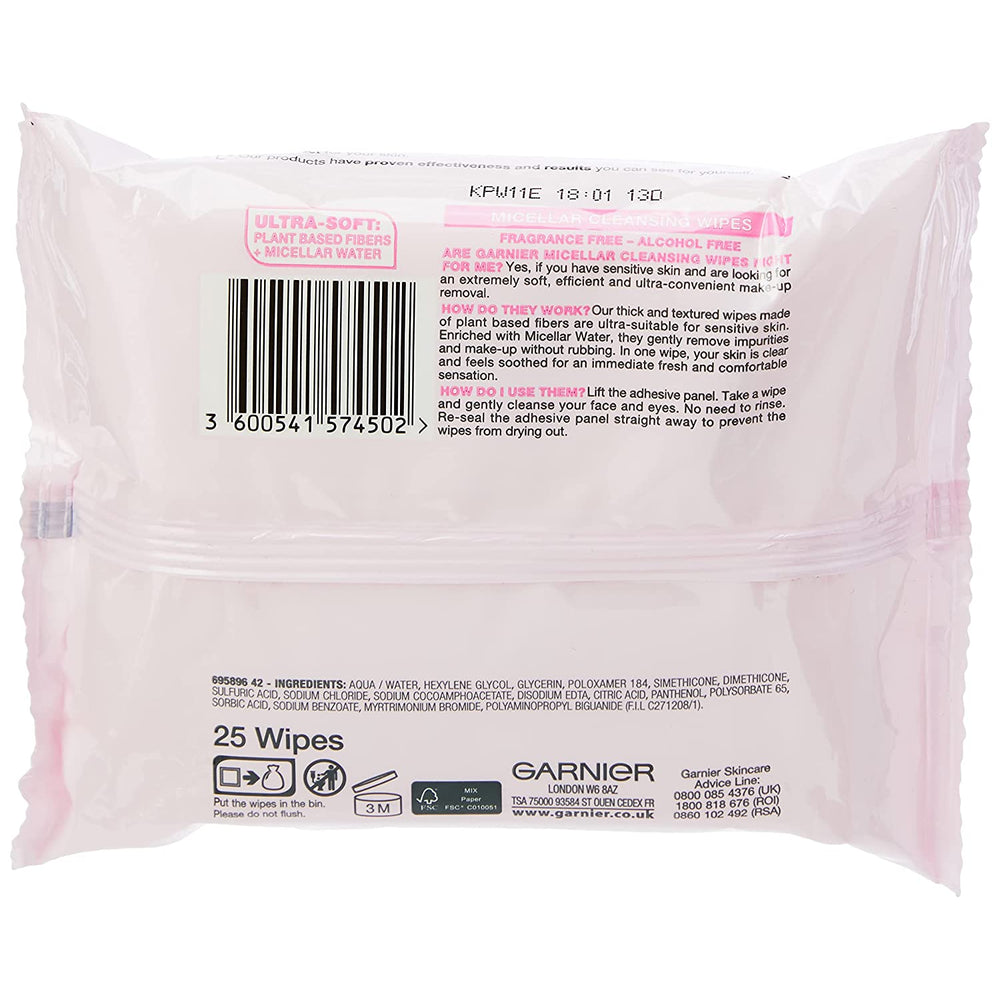 Garnier Micellar Classic - Cleansing Wipes 25s