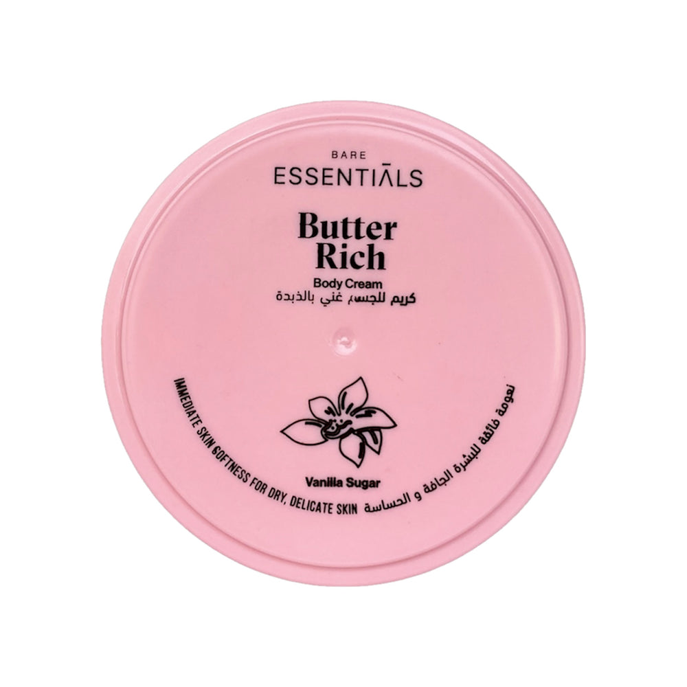 Essentials - Butter Rich Body Cream - vanilla Sugar - 125 ML