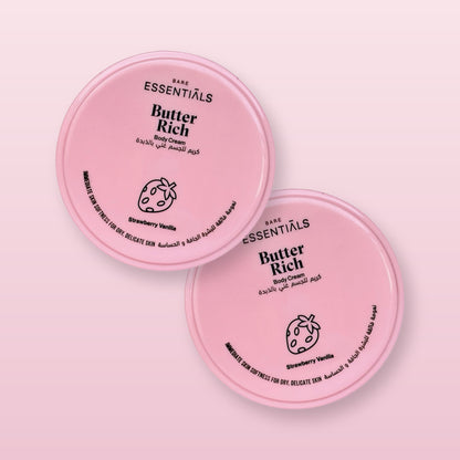 Essentials - Butter Rich Body Cream - Strawberry Vanilla - 125 ML