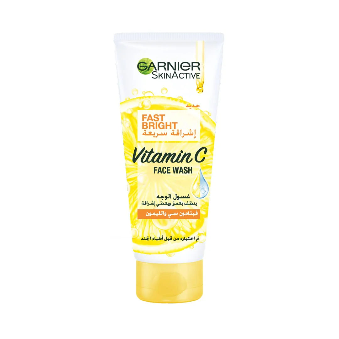 Garnier Fast Bright Vitamin C Face Wash – 100ml