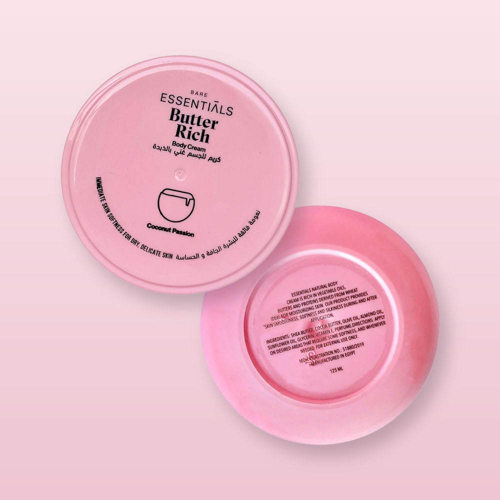 Essentials - Butter Rich Body Cream - Coconut Passion - 125 ML