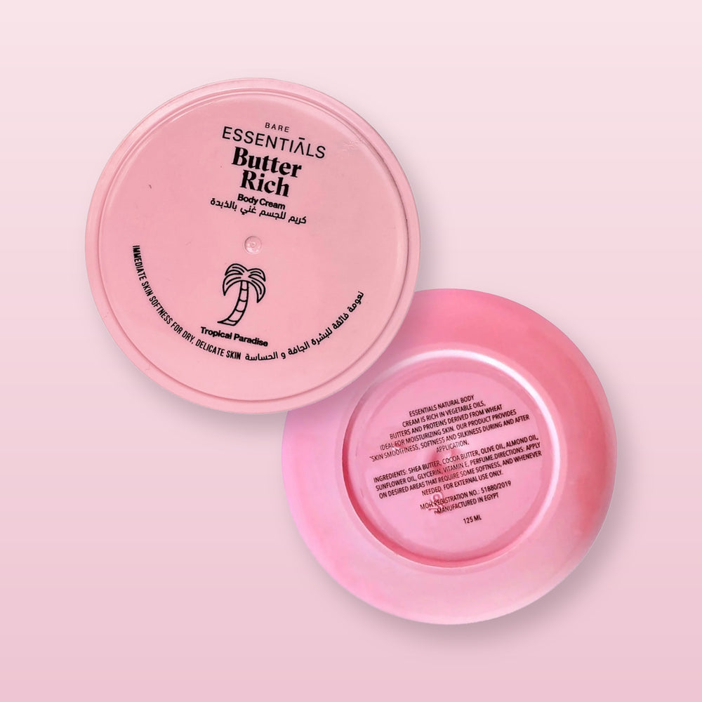 Essentials - Butter Rich Body Cream - Tropical Paradise - 125 ML