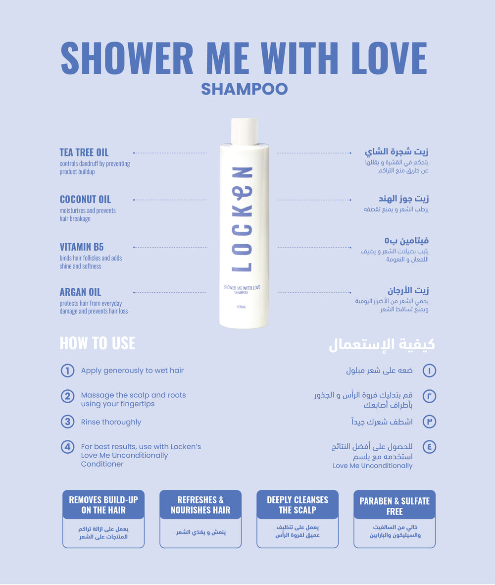 Locken Shower Me With Love Shampoo 400ml