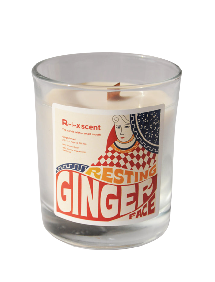 Relaxscent Resting Ginger Face Wooden Wick 250 ml