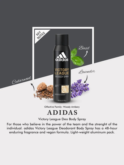 Adidas Victory League Vibrant and Spicy Deo Body Spray 48H - 150ml