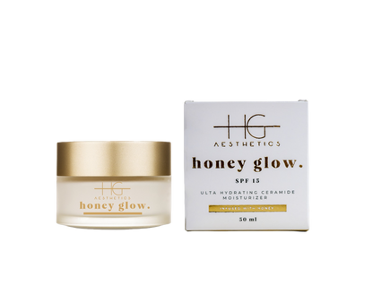 HG Aethetics Honey Glow Ceramide Face Moisturizer SPF15 50ml