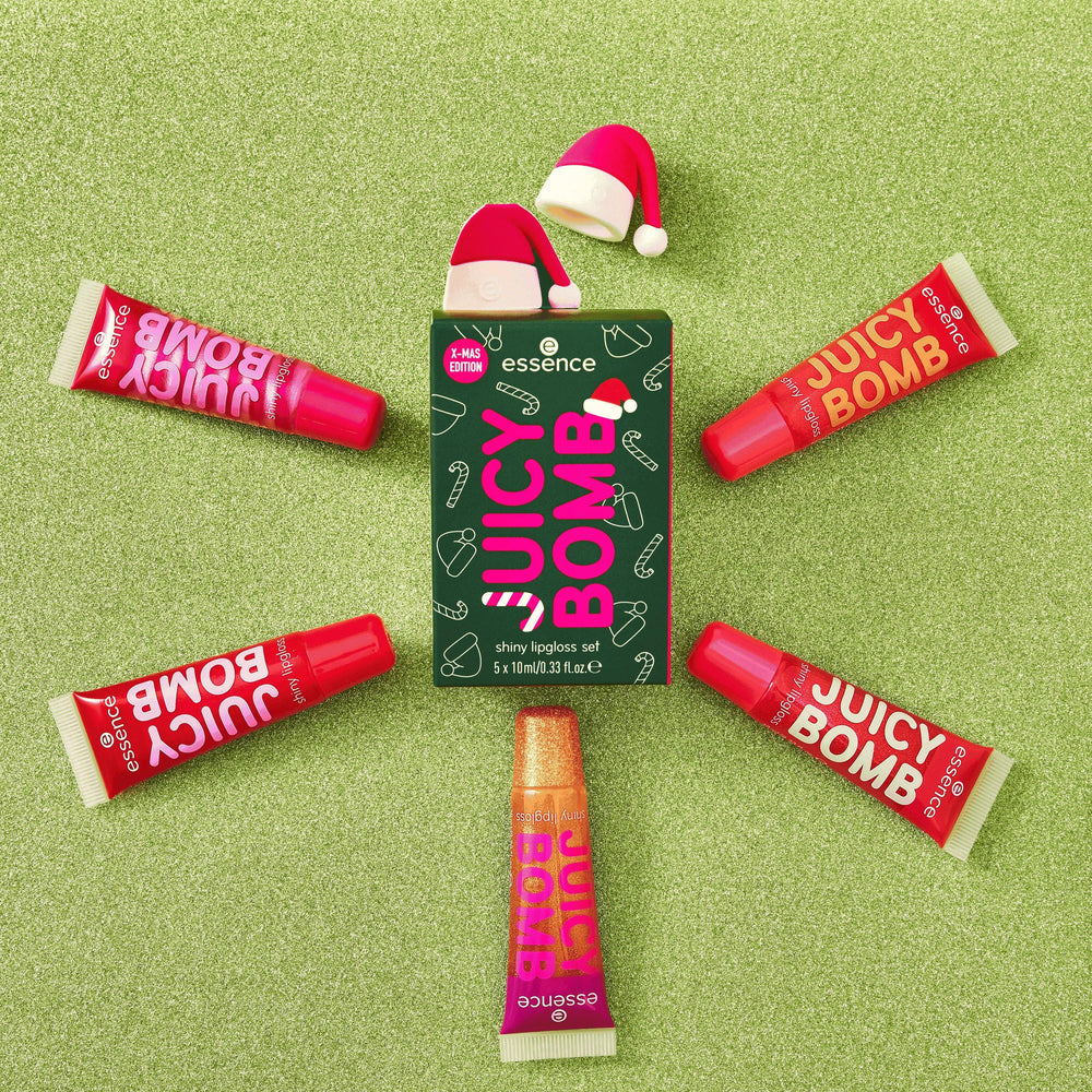 Essence Juicy Bomb X-Mas Edition Shiny Lip Gloss Set 5x10ml