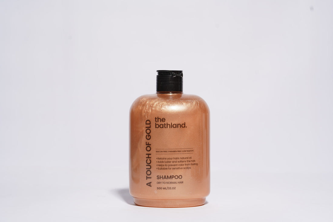 The Bathland Low Sulfate Touch of Gold  Shampoo Unisex 500 ml