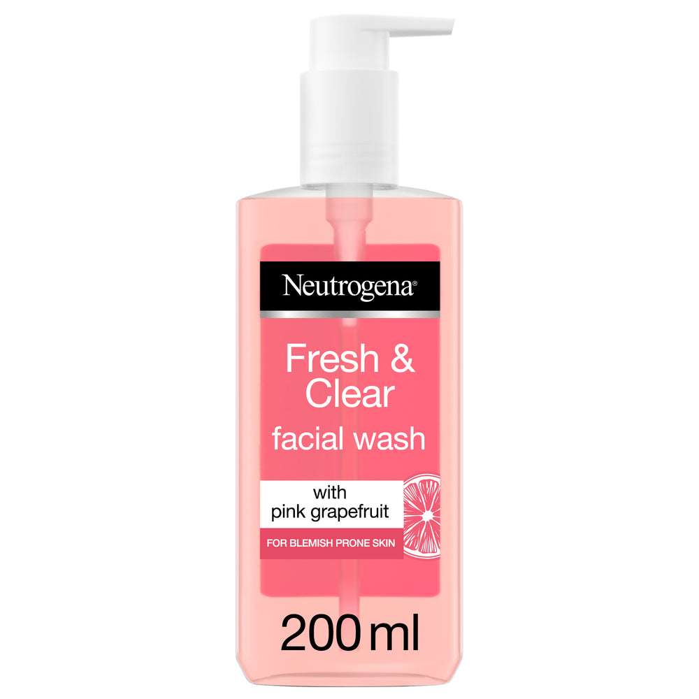 Neutrogena, Facial Wash, Visibly Clear, Pink Grapefruit, 200ml