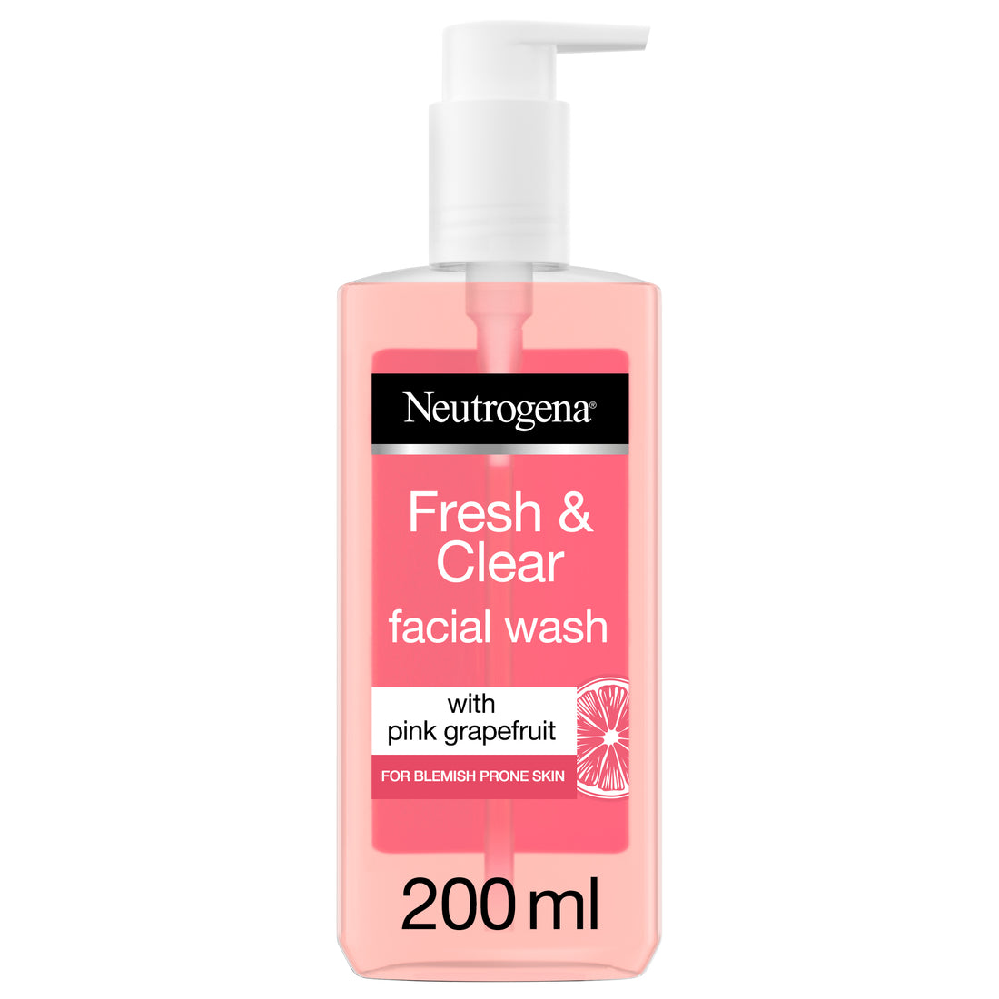 Neutrogena, Facial Wash, Visibly Clear, Pink Grapefruit, 200ml
