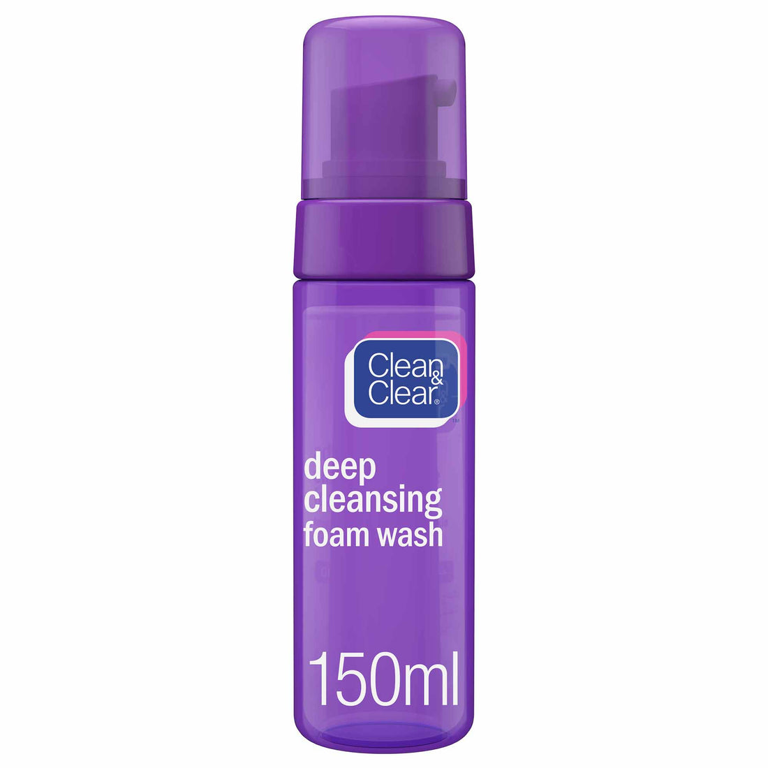CLEAN &amp; CLEAR, Foam Facial Wash, Deep Cleansing, 150ml