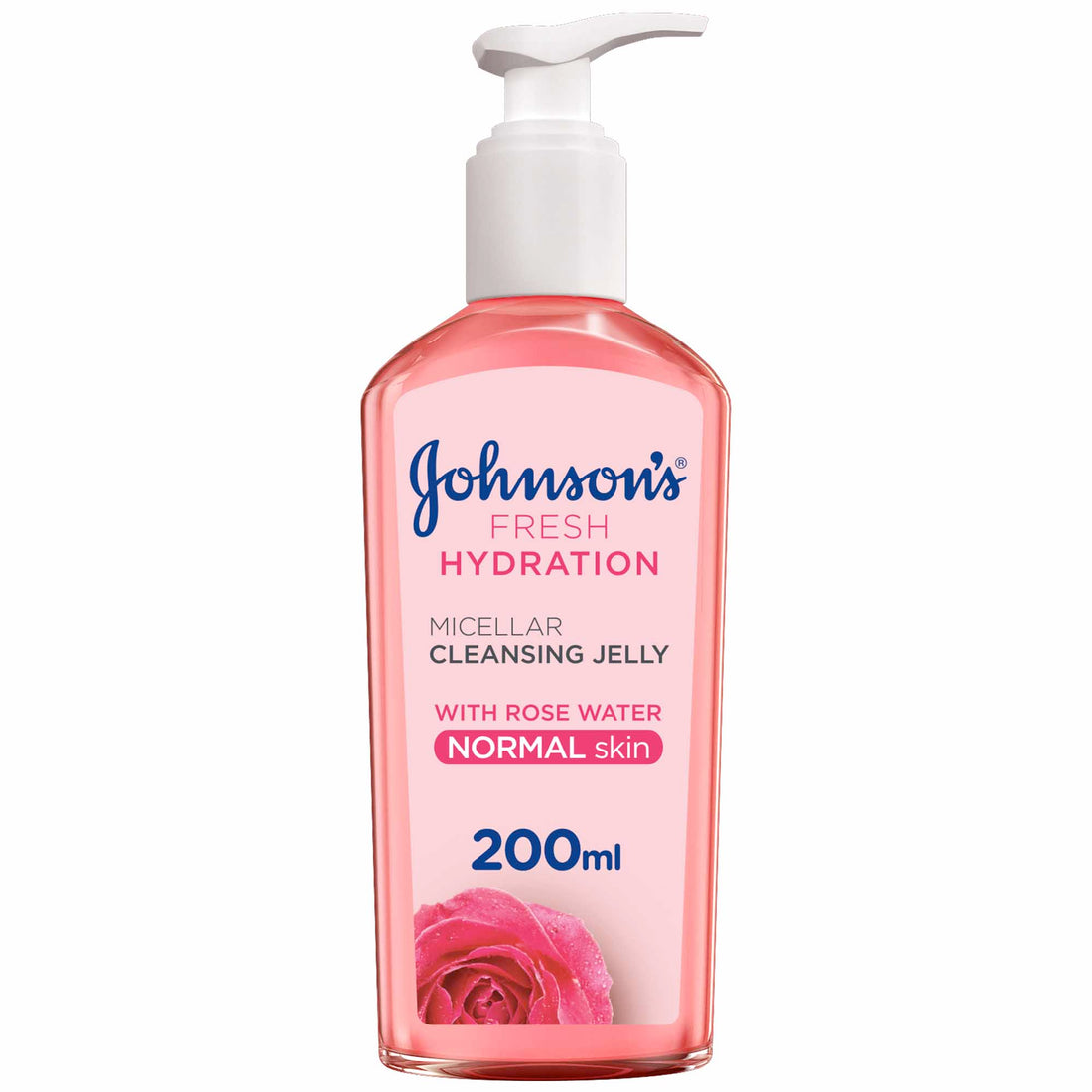 JOHNSON’S Face Cleanser, Fresh Hydration, Micellar Cleansing Jelly, Normal Skin, 200ml