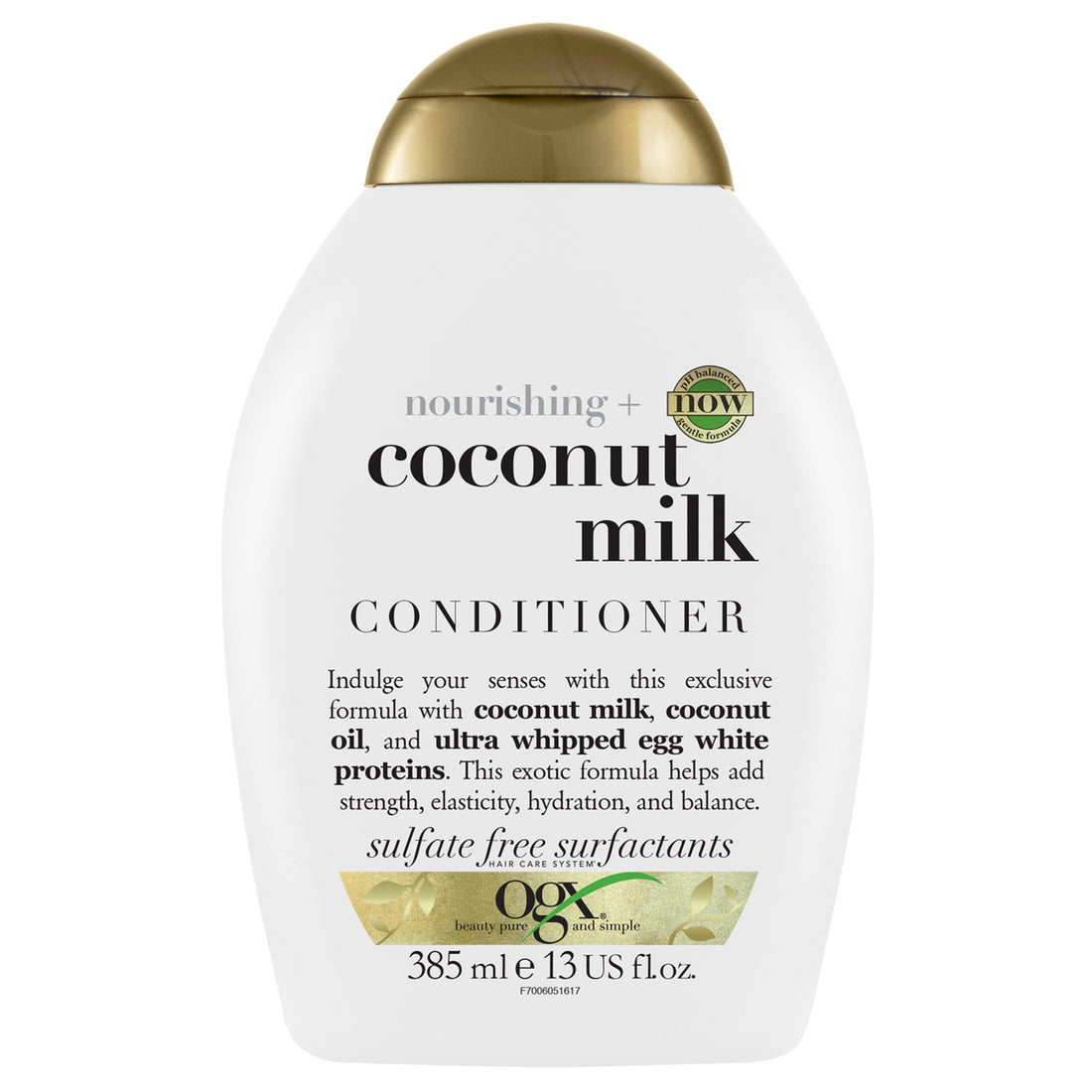 OGX, Conditioner, Nourishing+ Coconut Milk, New Gentle and PH Balanced Formula, 385ml