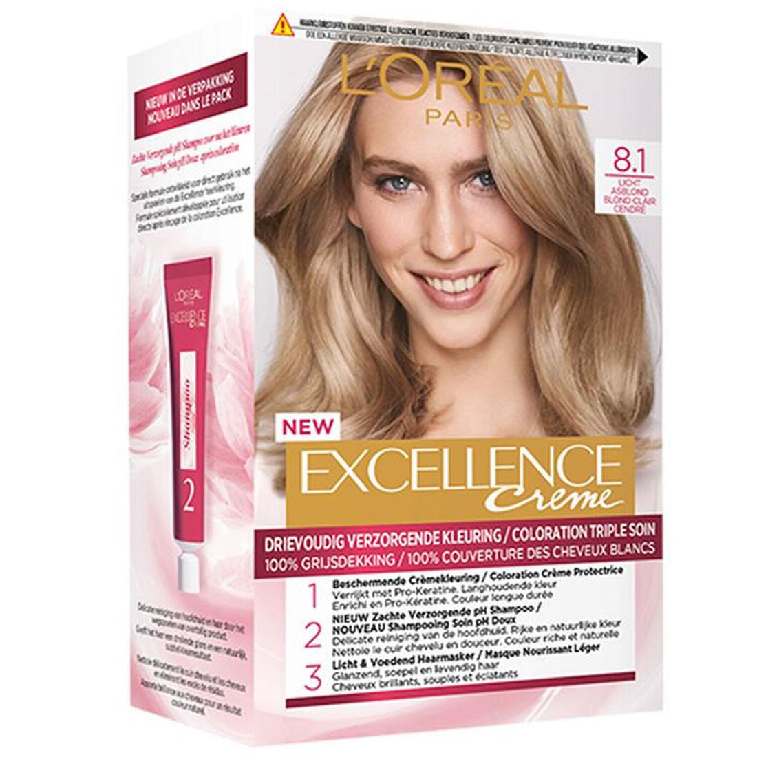 Excellence Crème 8.1 Light Ash Blonde