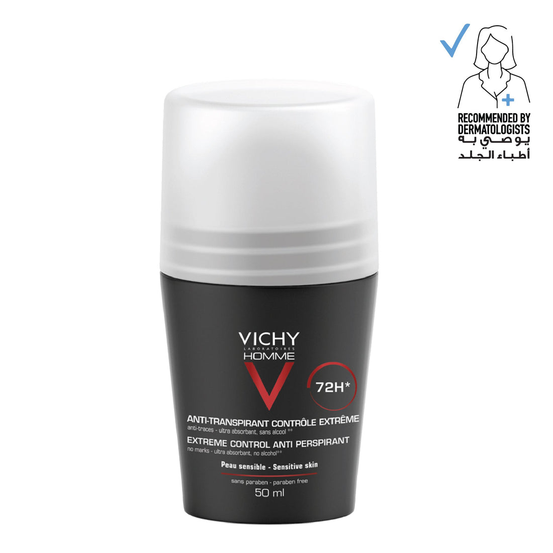 Vichy Homme Deodorant Anti Perspirant Soothing Effect for Men 50ml