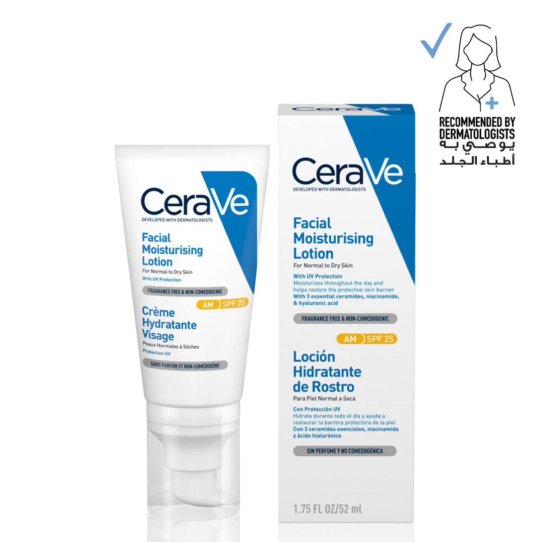 CeraVe AM Facial Moisturizing Lotion With SPF 25 - 52ml