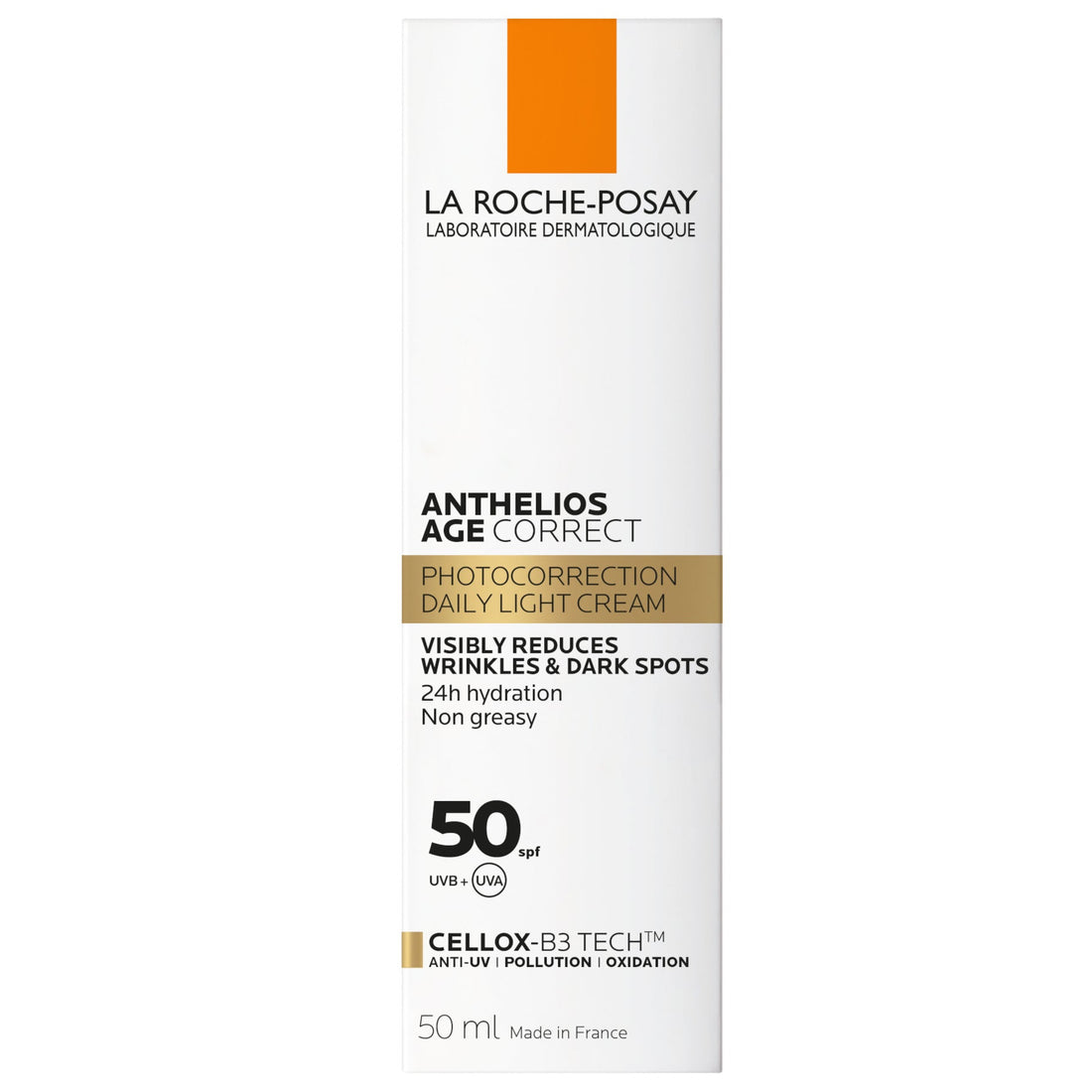 La Roche-Posay Anthelios Age Correct SPF50+ Anti Ageing Invisible Sunscreen with Niacinamide 50ml