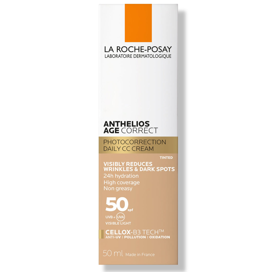 La Roche-Posay Anthelios Age Correct SPF50+ Anti Ageing Tinted Sunscreen with Niacinamide 50ml