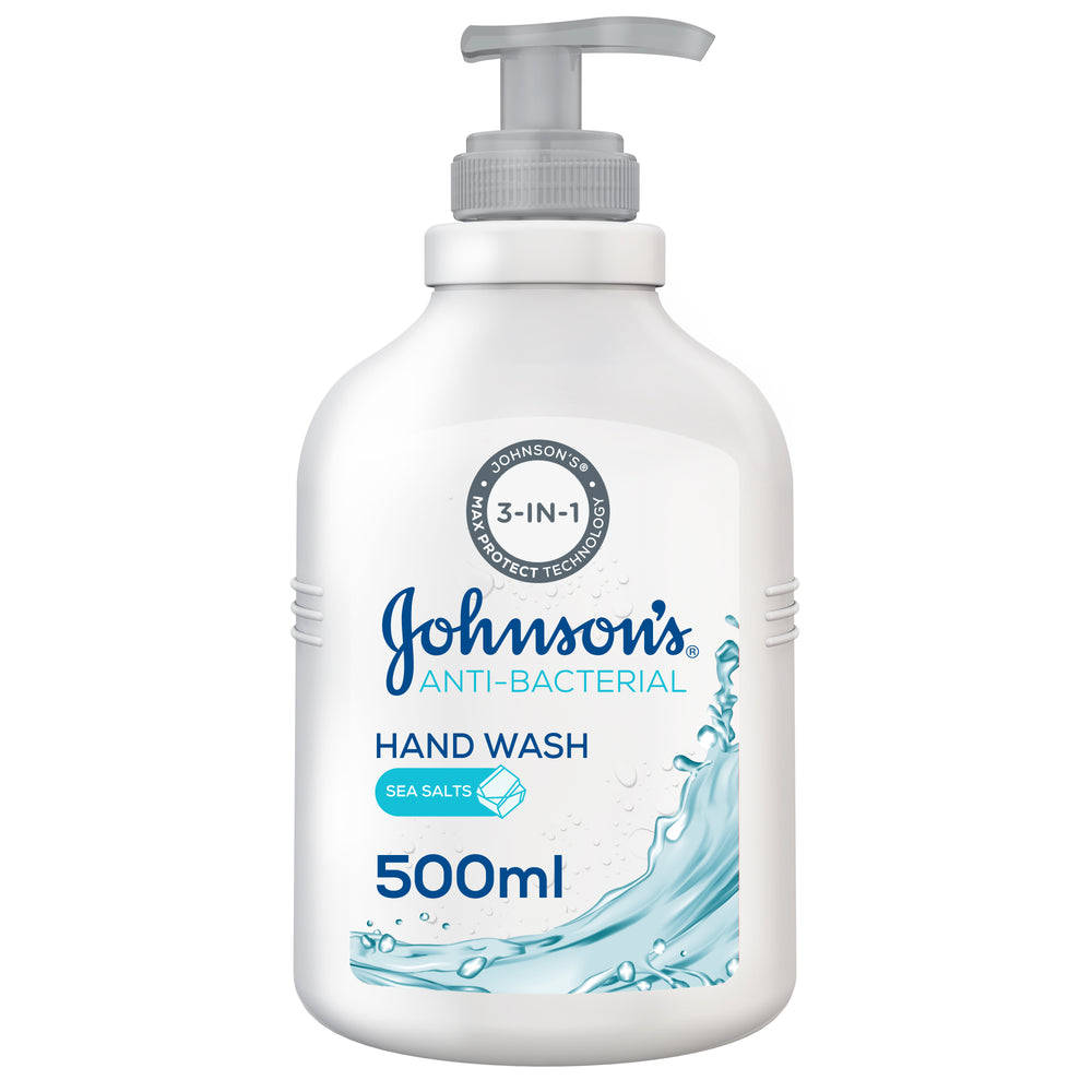 JOHNSON’S Hand Wash, Anti-Bacterial, Sea Salts, 500ml
