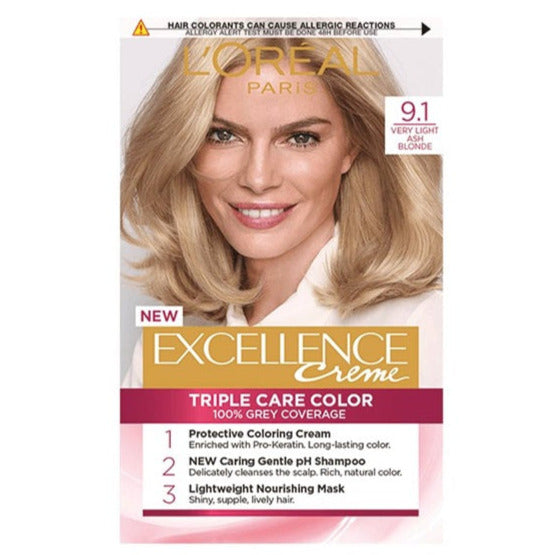 Excellence Crème 9.1 Very Light Ash Blonde