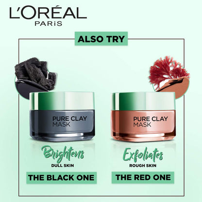 L’Oréal Paris Pure Clay Mask Purifies &amp; Matifies / Purify / Oily Skin / Green 50ml