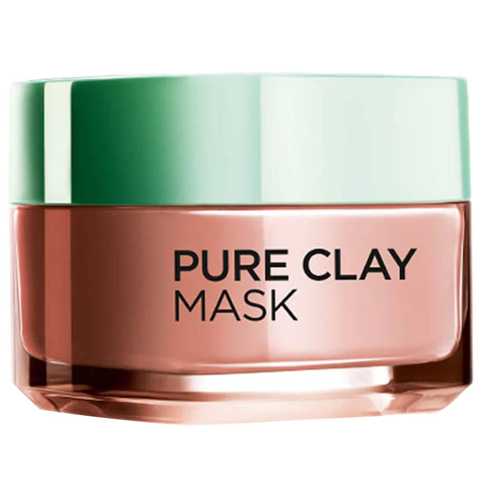 L’Oréal Paris Pure Clay Mask Exfoliates &amp; Brightens / Clarify / Dry Skin / Red 50ml