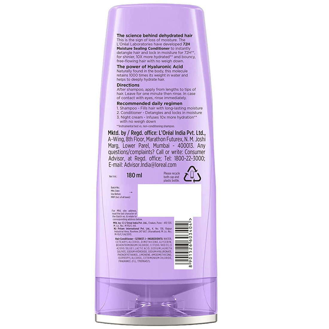 L’Oréal Paris Elvive Hyaluron Moisture Sealing Conditioner - Dehydrated Hair