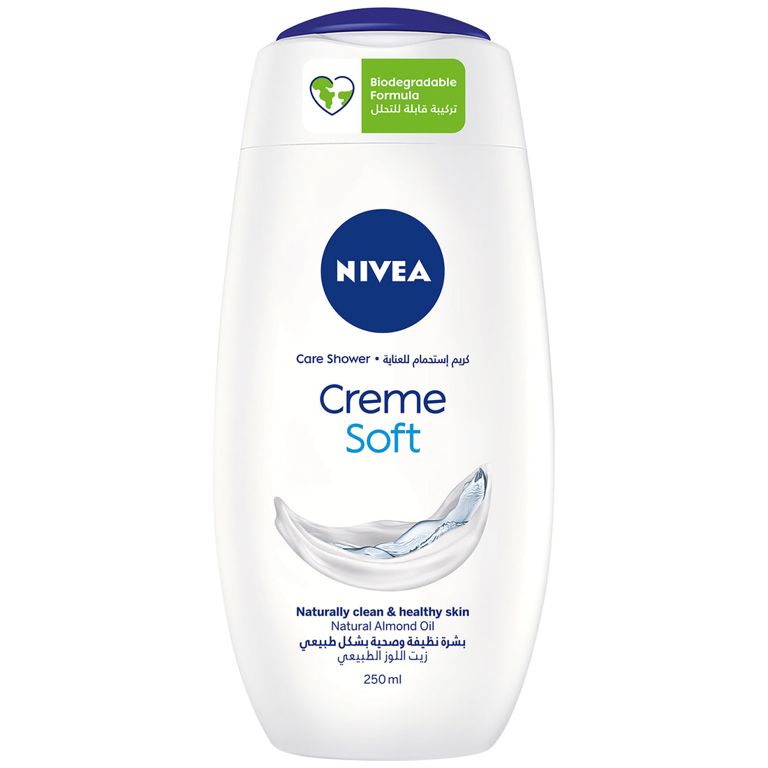 Nivea Creme Soft Shower Gel, Almond Oil, Mild Scent, 250ml