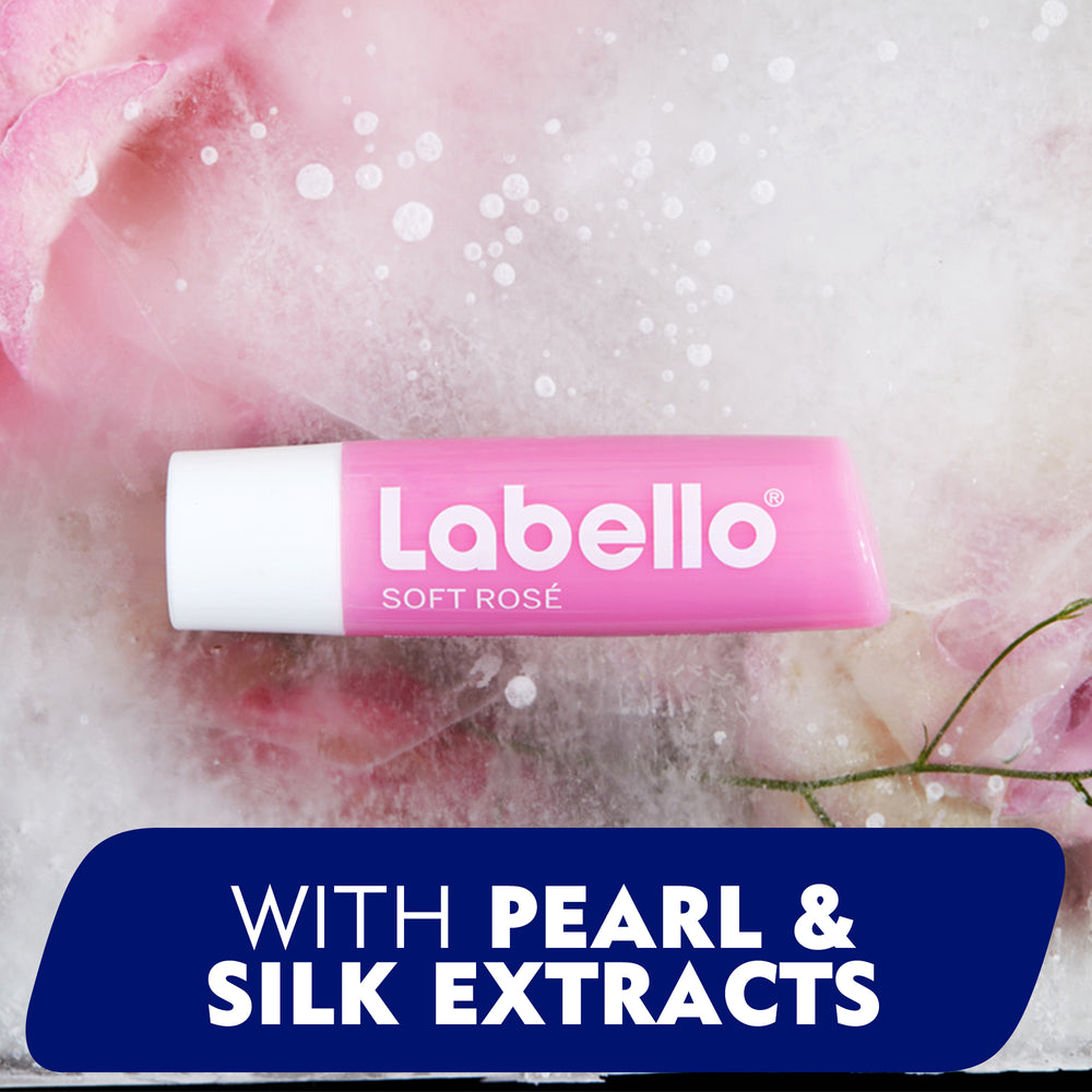 Labello Lip Care, Moisturizing Lip Balm, Soft Rose, 4.8g