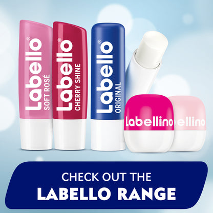 Labello Lip Care, Moisturizing Lip Balm, Soft Rose, 4.8g