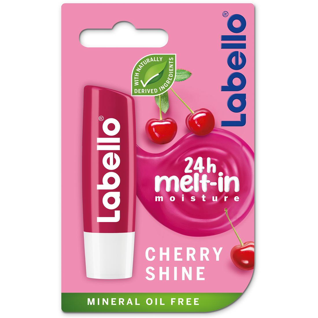 Labello Lip Care, Moisturizing Lip Balm, Cherry Shine, 4.8g